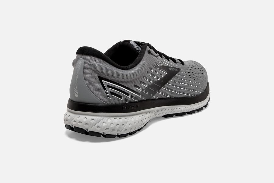 Brooks Running Shoes - Ghost 13 Road Mens - Grey/Black - RAQ-893627